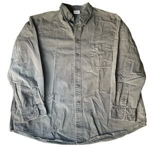 Roundtree & Yorke Men’s Long Sleeve Button Down Shirt size 2XL, Gray